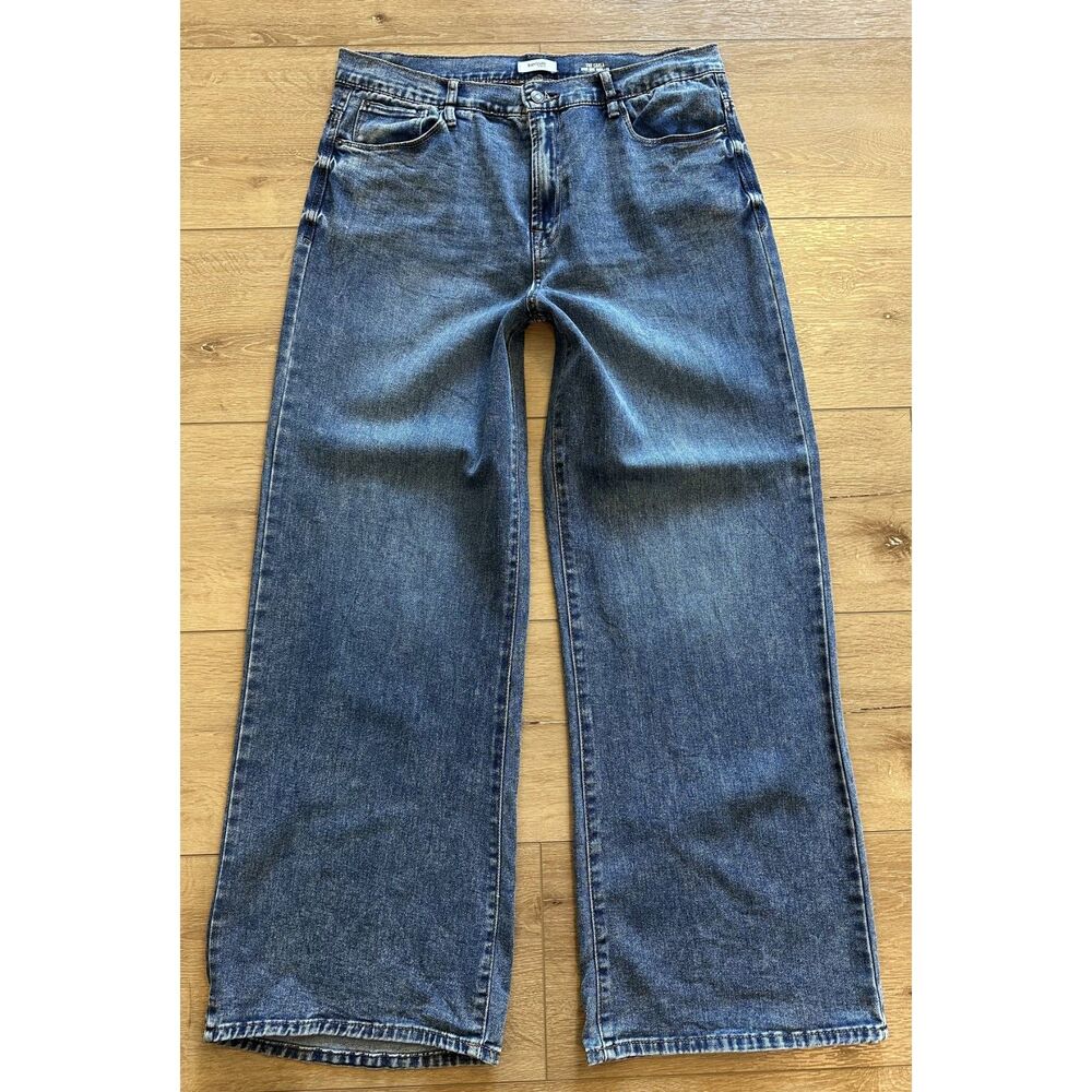 Kensie Women's The Carla High Rise Wide Leg Jeans Size 14/32 EUC!